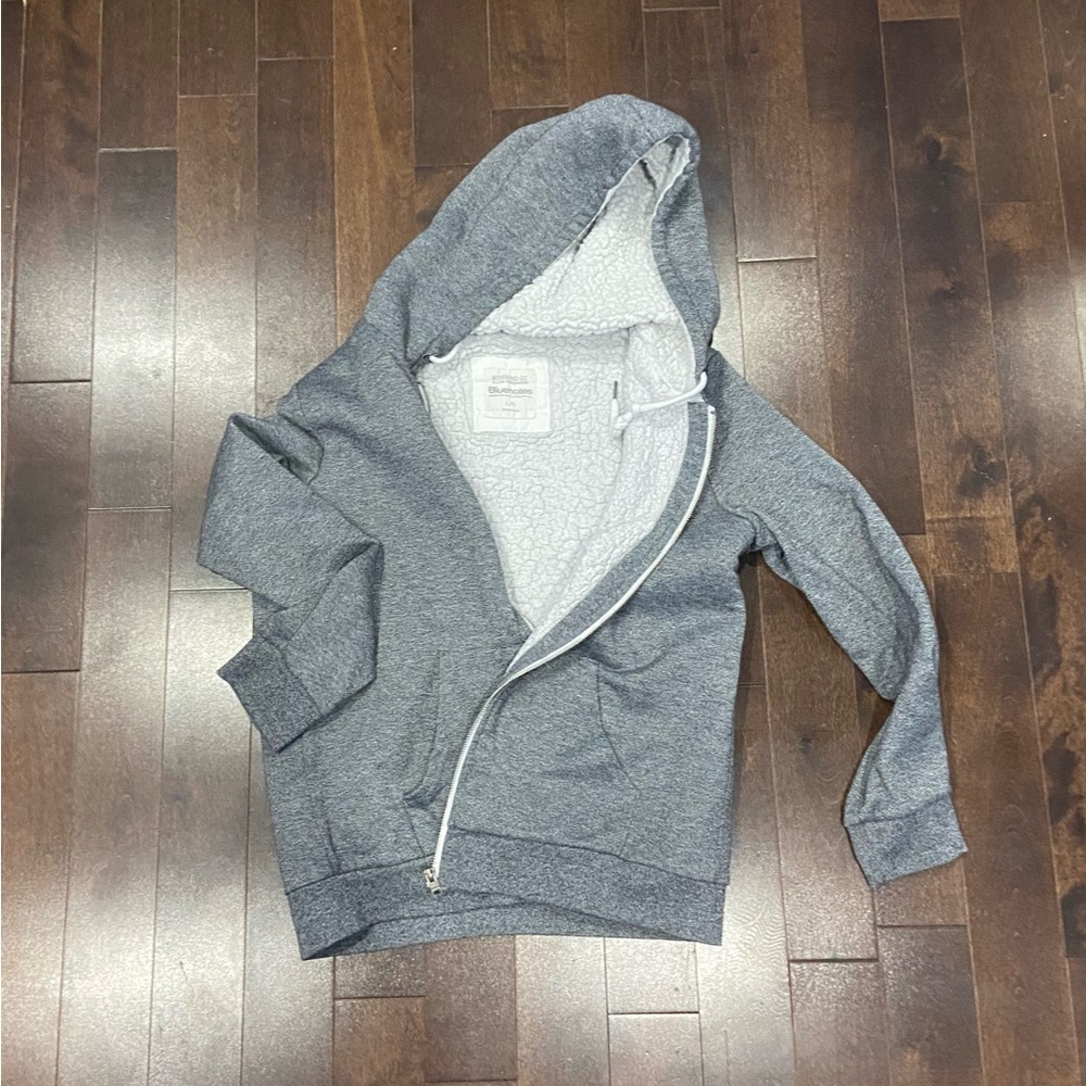 Gray Zip-Up Hoodie